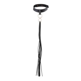 Maze Tassel Choker Black