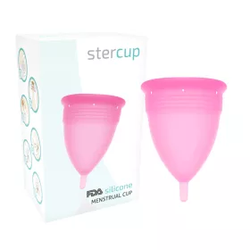   STERCUP - FDA SZILIKON MENSTRUÁCIÓS POHÁR RÓZSASZÍN - L MÉRET
