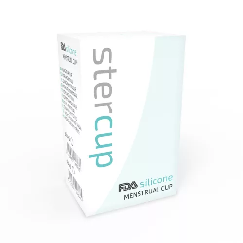 STERCUP - FDA SZILIKON MENSTRUÁLIS KUHARA AKVAMARIN - S MÉRET