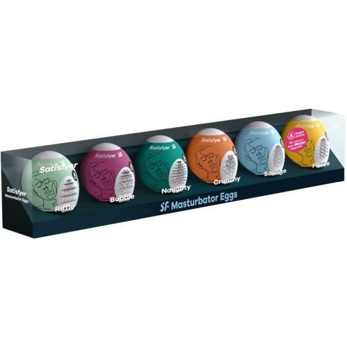 SATISFYER - MASZTURBÁLÓ TOJÁSOK 6 EGYSÉG KÉSZLET