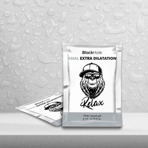 BLACK HOLE - VÍZALAPÚ GÉL, EXTRA DILATÁCIÓ, 6 ML EGYETLEN ADAG,