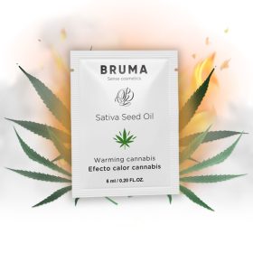   BRUMA - SATIVA MAGOLAJ CSÚSZÓ GÉL MELEGÍTŐ KANNABISZ ÍZ 6 ML