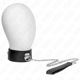   KINK - NYAKLÁNC ÖVVEL, 65 CM, SZÉLES FEKETE PÁNTTAL, ÁLLÍTHATÓ 33,5-41 CM X 5 CM