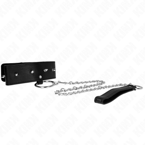 KINK - NYAKLÁNC 65 CM PÓRÁZSAL EZÜST SZEGÉLYEKKEL, 2-ES MODELL, ÁLLÍTHATÓ 36-43 CM X 5 CM