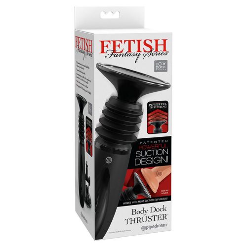 FETISH FANTASY SOROZAT – TEST DOCKER THRUSTER DILDO CLAMP 7 PUSH MÓDDAL, FEKETE