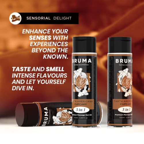BRUMA - PRÉMIUM MASSZÁZS FORRÓ OLAJOS CUPCAKE 3 AZ 1-BEN - 100 ML
