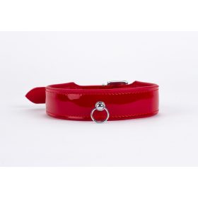 Patent Leather with Lamb Leather Backing Red