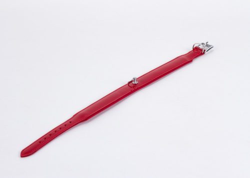 Patent Leather with Lamb Leather Backing Red