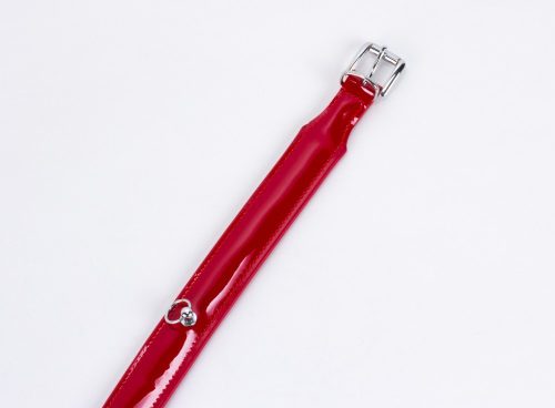 Patent Leather with Lamb Leather Backing Red