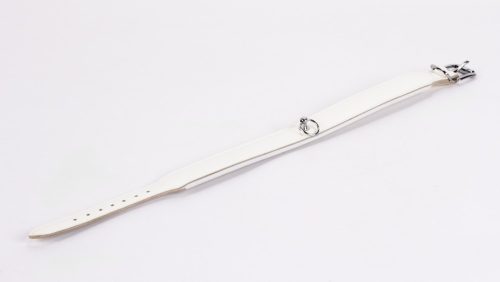 Patent Leather with Lamb Leather Backing White