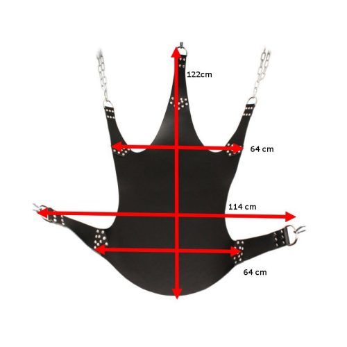Prémium bőr hinta – 5 rögzítési ponttal