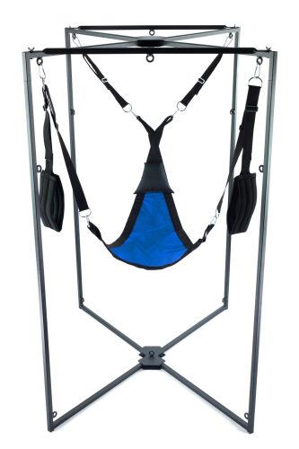 Kit Sling Tissu – fekete-kék hám prémium anyagból