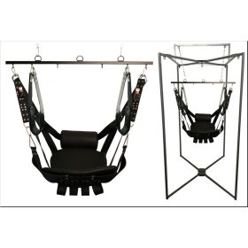   Kit Sling Cuir Deluxe – prémium bőr szexi hinta fekete színben