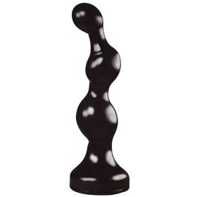 Zizi Twist – érzéki anális plug, fekete, 17 x 4,5 cm