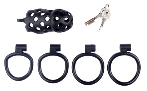 Dotty XL – prémium férfi zár alagút 10 x 4 cm, fekete