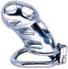 Cobra Steel – prémium fém chastity ketrec 10 x 3.7 cm