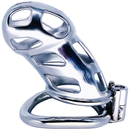 Cobra Steel – prémium fém chastity ketrec 10 x 3.7 cm
