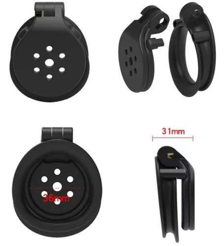 Flat Zone – stílusos fekete önmegtartó ketrec 2,5 cm