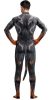Fekete-Fényes cosplay overál - Sexy Wolf Man stílusban