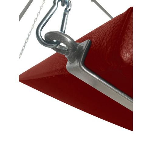 Piros hintaágy – stílusos pihenés otthonra