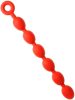 Anal balls - rugalmas tojások M - 45 x 5 cm - piros