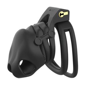 Cage Spino – prémium fekete intim játék 7,5 x 3 cm