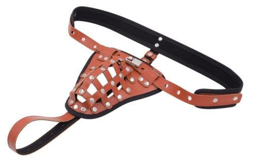 Prémium barna női öv a tisztes együttlétekért