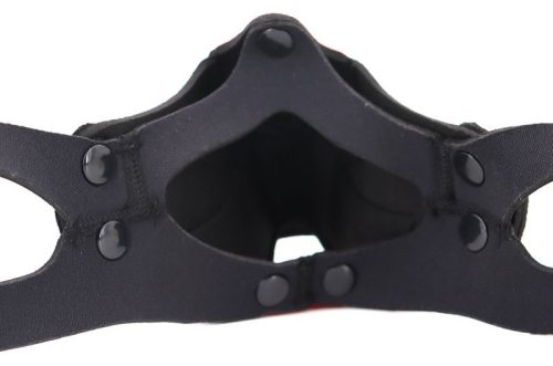 Muz Puppy - fekete-piros kutyapofák viselésére