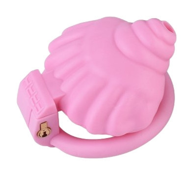 Shellina ketrec 6,5x4,5 cm rózsaszín