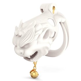 Sárkányharangos kis ketrec – 8,5 x 3,7 cm, fehér