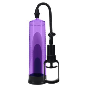 Basic Pump 2 – elegáns lila péniszpumpa 20 x 5,8 cm