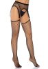 Net Stockings with O-Ring Garter Belt