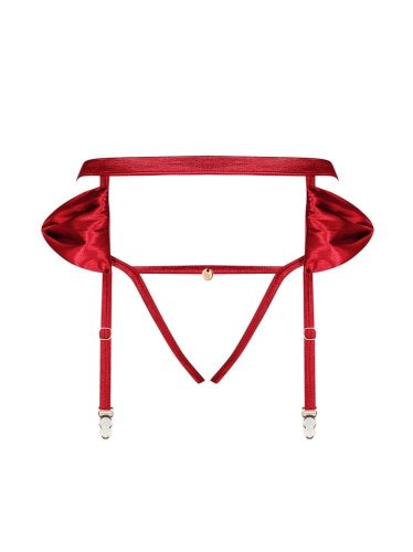 Rubinesa garter belt & crotchles thong  S/M