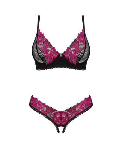 Rosenty 2-pcs crotchless set  M/L